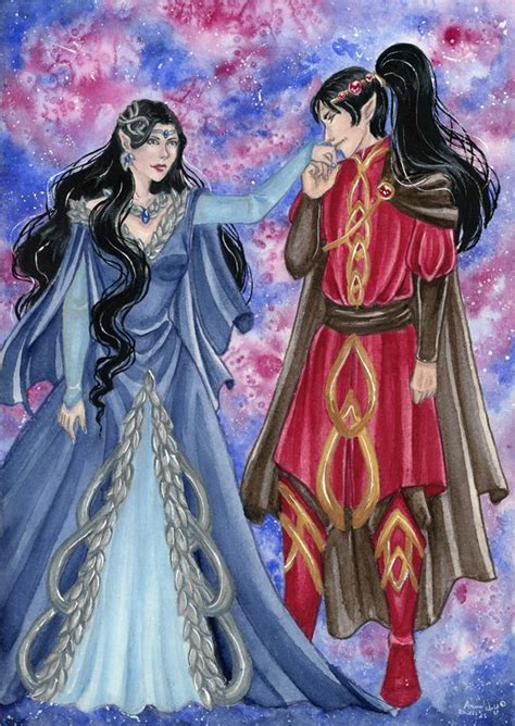 Лутиэн и Моргот Commission Luthien Tinuviel And Morgoth By Arunawolf