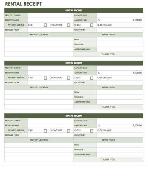 Cash Receipt Template Google Docs – printable receipt template