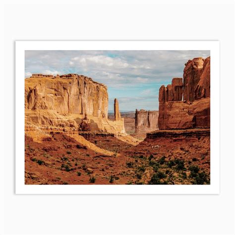 Red Rock Desert Art Print by Inkish Prints - Fy