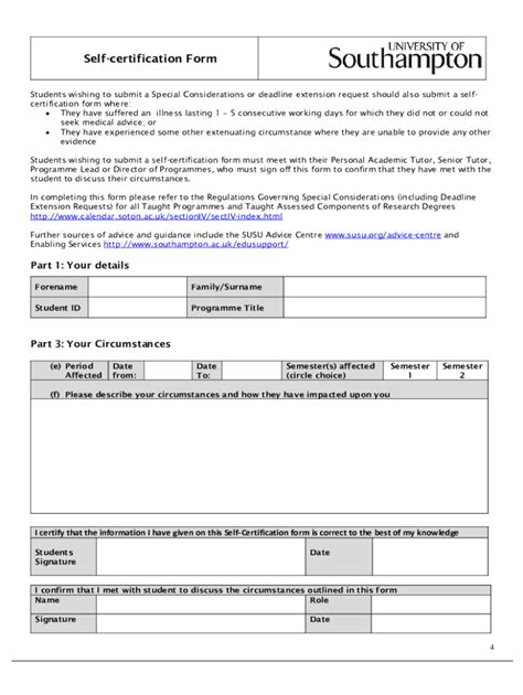 Fillable Online Special Consideration Form Final Fax Email Print