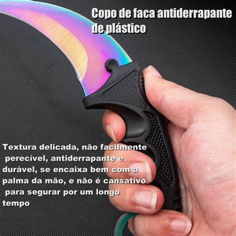 Faca Canivete Curvado Oxidado Bainha Modelo Karambit A Shopee