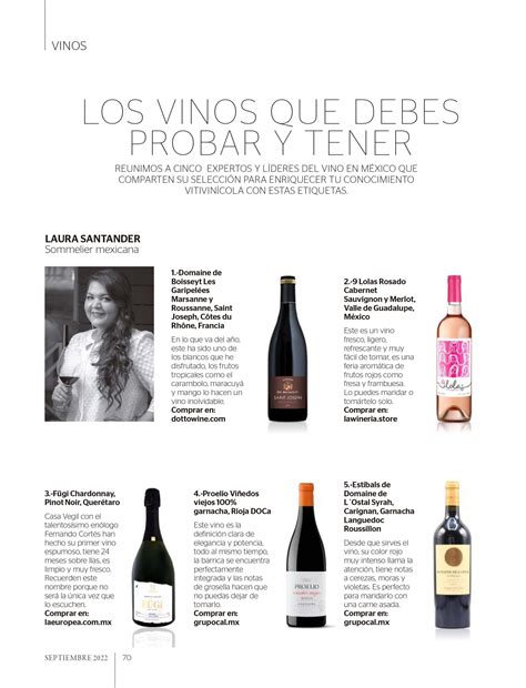 Los vinos que debes probar y tener - Gentleman MX