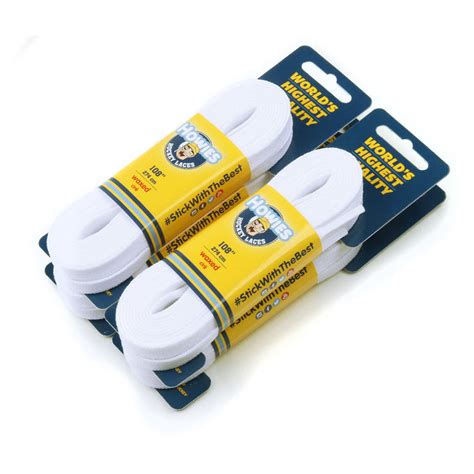 Howies White Waxed Referee Skate Laces Howies Hockey Tape