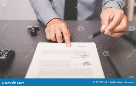 Businessman Pointing At Documents And Sending Pens To Customers For Signatures Document