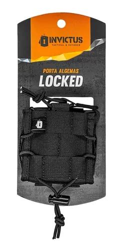 Porta Algema Invictus Locked Modular Preta Para Policial Nfe Frete Gr Tis