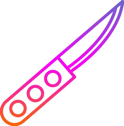 cuchillo línea degradado icono diseño 43929582 Vector en Vecteezy