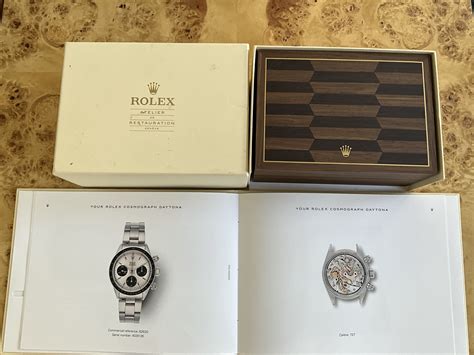 Rolex Daytona Reference 6263 W Atelier Rolex De Restoration Box