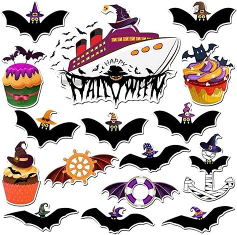 Amazon Pcs Halloween Magnetic Stickers Pumpkin Ghost Witch Hat