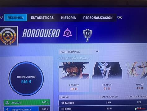 Cuenta Overwatch Nivel