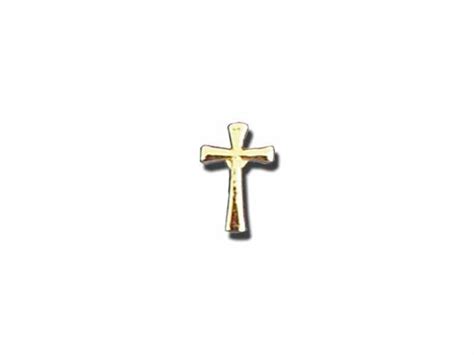 Lapel Pin Flared Cross Gold Pura Vida Books