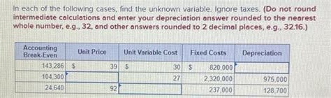 Solved In Each Of The Following Cases Find The Unknown