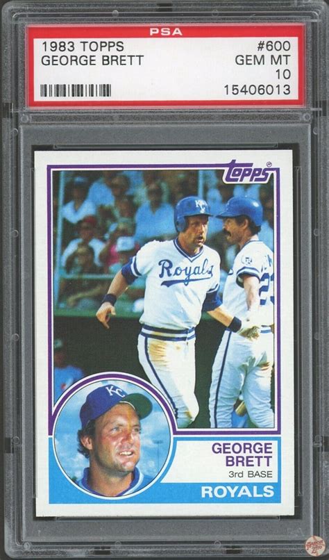 George Brett 1983 Topps 600 Base PSA 10 Price Guide Sports Card Investor