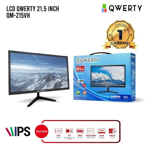 Jual Led Monitor Qwerty Qm Vh Qms Vh Speaker Inch Hdmi Fhd