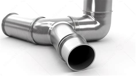 Pipes Are Stacked Together In An Industrial Environment Powerpoint