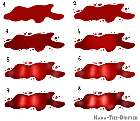 Drawing Blood Step By Step Tutorial Kinda By Kana The Drifter On