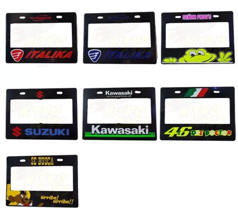 Marco Portaplacas Moto Universal Plastico Tipo Euro A Elegir SAUL NITRO