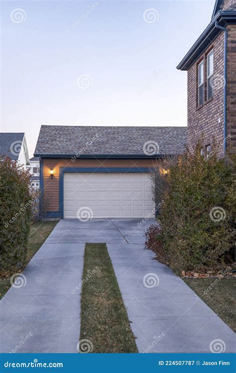 Driveway With Grass In The Middle