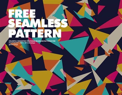 Geometric Polygons Seamless Pattern Texture :: Behance