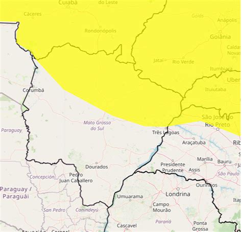 Feriado Tem Cidades De Ms Em Alerta De Chuva Intensa Meio Ambiente
