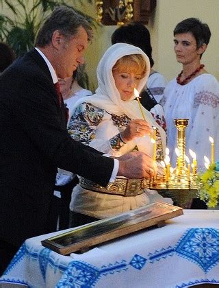 Ukrainian President Viktor Yushchenko L His Editorial Stock Photo ...