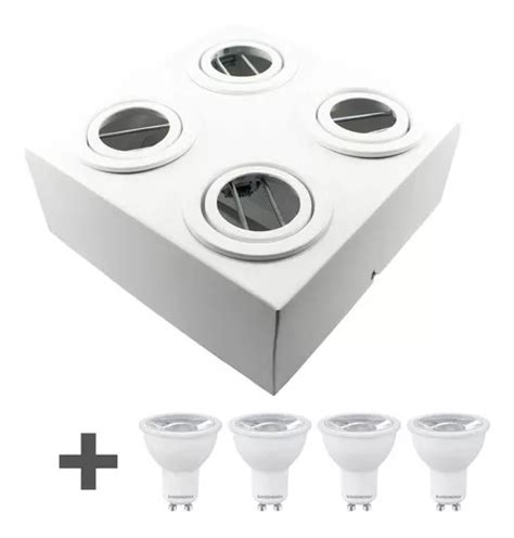 Lámpara plafón led de techo Iluminar Ambiente Spot Plafon Sobrepor Box