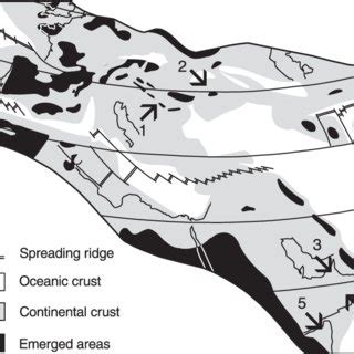 Palaeogeography Of Santonian Campanian Central Tethys Modified From