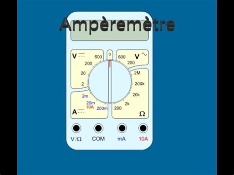 Comment Mesurer L Intensit Du Courant Avec Un Multim Tre En Position