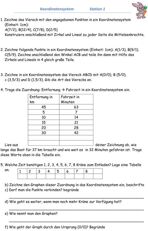 Übungsblatt zu Proportionale Zuordnungen