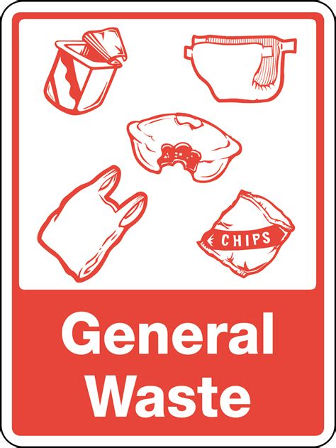 General Waste [With Recycling Picto] | General Signs | USS