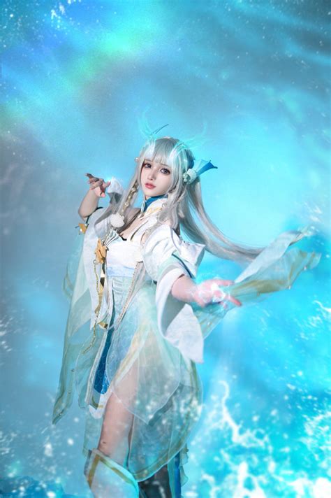 Cos：王者荣耀西施游龙清影cosplay正片9p 努力的十八魔 哔哩哔哩