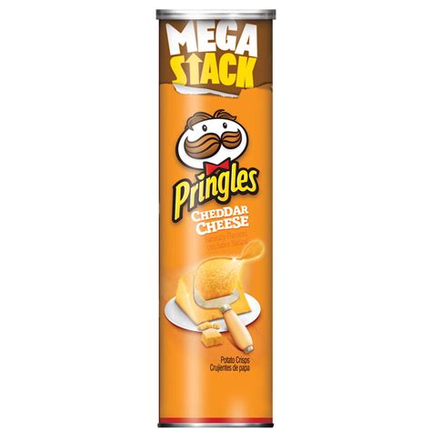 Pringles Potato Crisps Chips Cheddar Cheese Mega Stack Oz