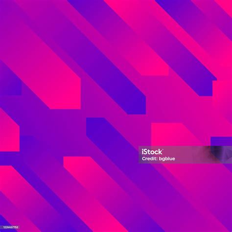 Desain Abstrak Dengan Bentuk Geometris Trendy Pink Gradient Ilustrasi