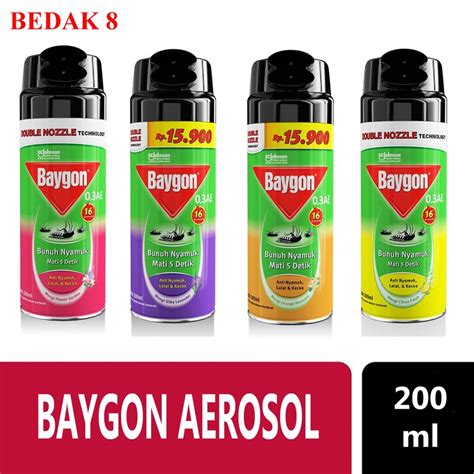 Jual Baygon Aerosol 200 Ml Baygon Spray 200 Ml Shopee Indonesia