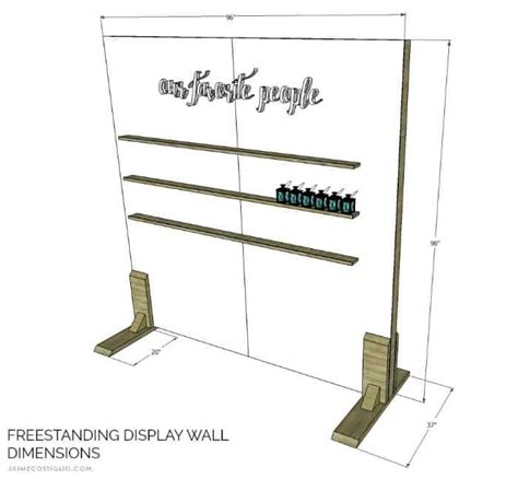 DIY Freestanding Display Wall - Jaime Costiglio