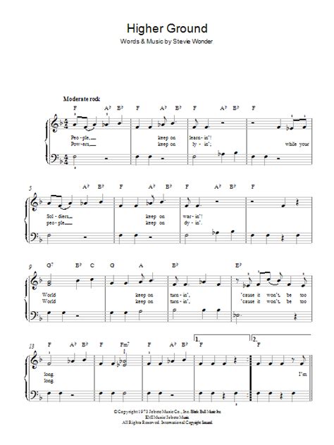 Higher Ground | Sheet Music Direct