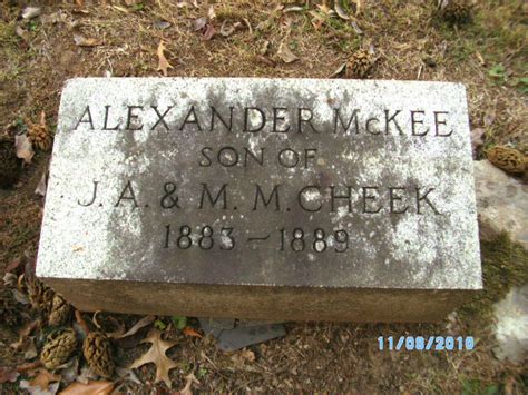 Alexander Mckee Cheek Find A Grave Memorial