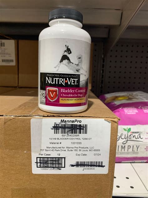 Nutrivet Bladder Control Chewable For Dogs 12 X 90 Tablets