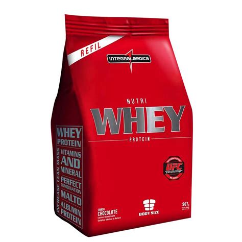 Nutri Whey Protein Integralmédica Refil Chocolate 907g Proteínas no