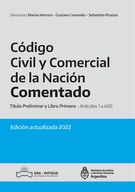 Tomo 1 Ccy C Digital Pdf Codigo Civil Y Comercial Directores