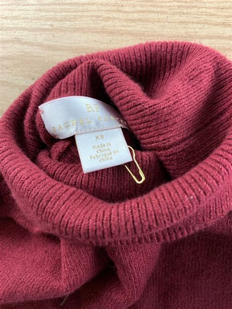 Rachel Parcell Womens Turtleneck Size Xsmall Red Gem