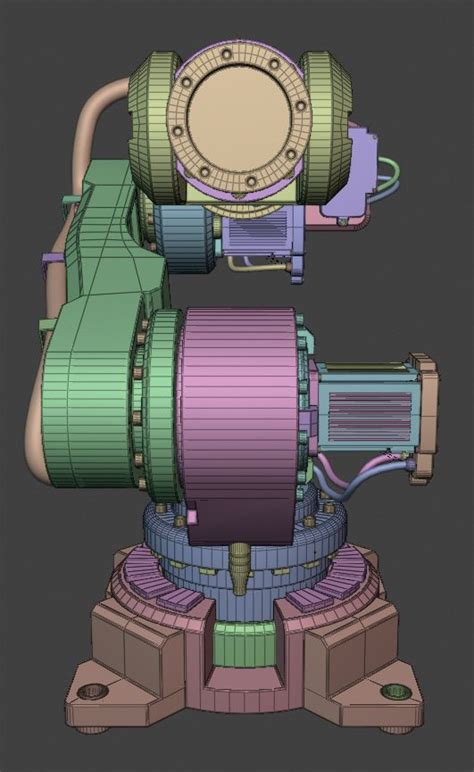 산업용 로봇 IRB 6620 3D 모델 25 blend fbx obj stl Free3D