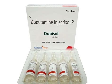 Dubisol Allopathic Dobutamine Injection Ip Shinepro 5 X 5 Ml At Rs