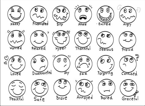 Emocoes Para Colorir