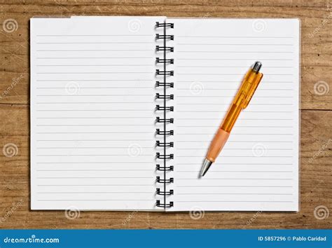 Open Spiral Notebook Royalty Free Stock Image Image 5857296