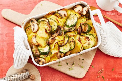 Veganes Kartoffel Gemüse Gratin Rezept Rewede