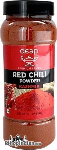 Deep Red Chilli Powder Kashmiri Oz Jar Spices Ishopindian