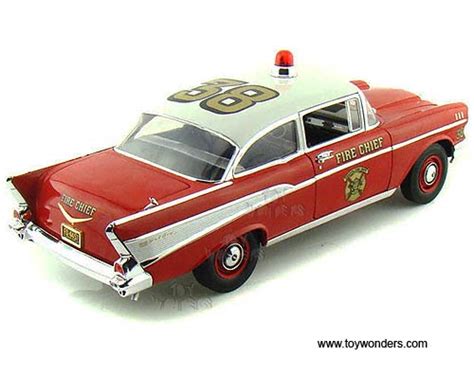 1957 Chevy Bel Air Sedan Hard Top Fire Chief 38 By Highway 61 118