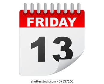 Friday Th Calendar Stock Vector Royalty Free Shutterstock