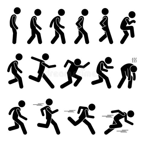 Stick Figure Running Stock Illustrations 1777 Stick Figure Running