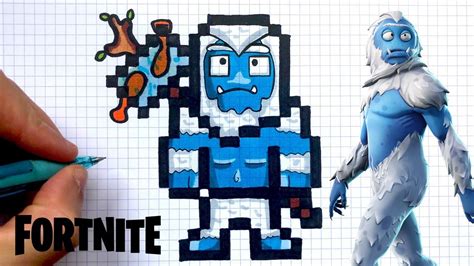 Tuto Dessin Facile Yeti Fortnite Pixel Art Youtube